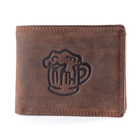 Pánská kožená peněženka PIVO