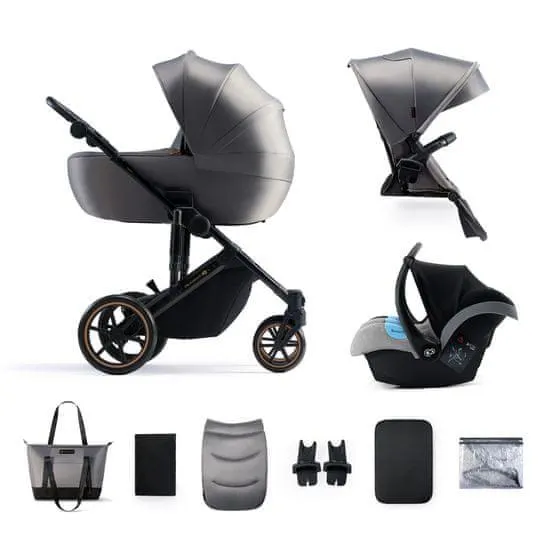 Kinderkraft stroller 3in1 PRIME 2 2023 SHADOW GREY