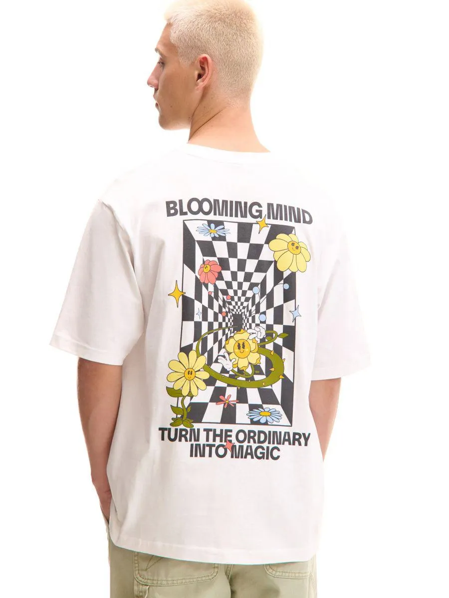 Bílá tričko s potiskem