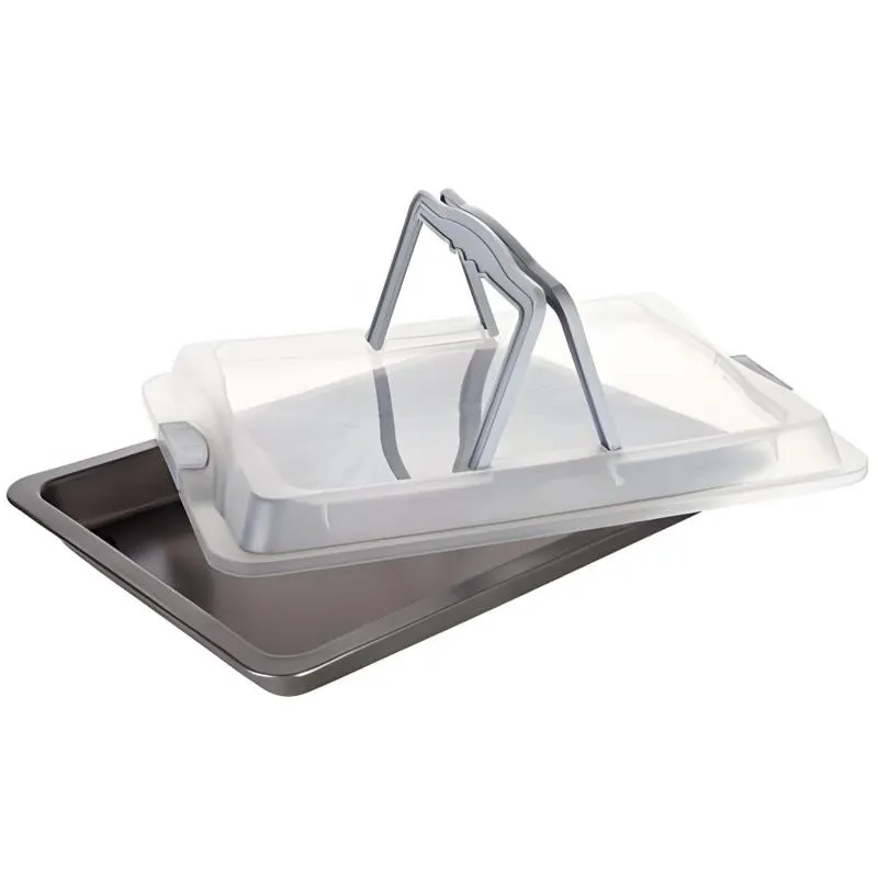 Plech Banquet Culinaria s plastovým víkem a držadly 42 x 29 cm