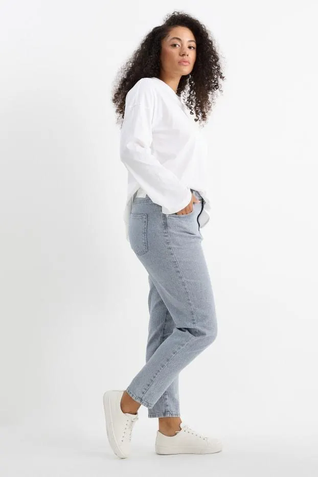 Mom jeans - high waist - LYCRA®