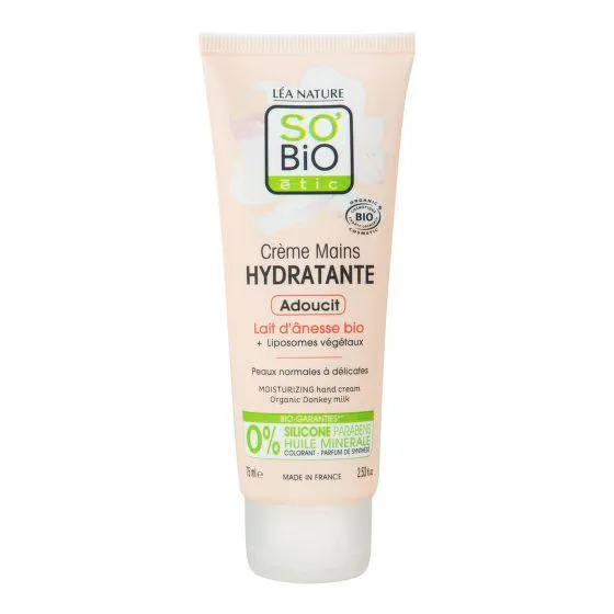 Krém na ruce hydratační s oslím mlékem 75 ml BIO SO’BiO étic