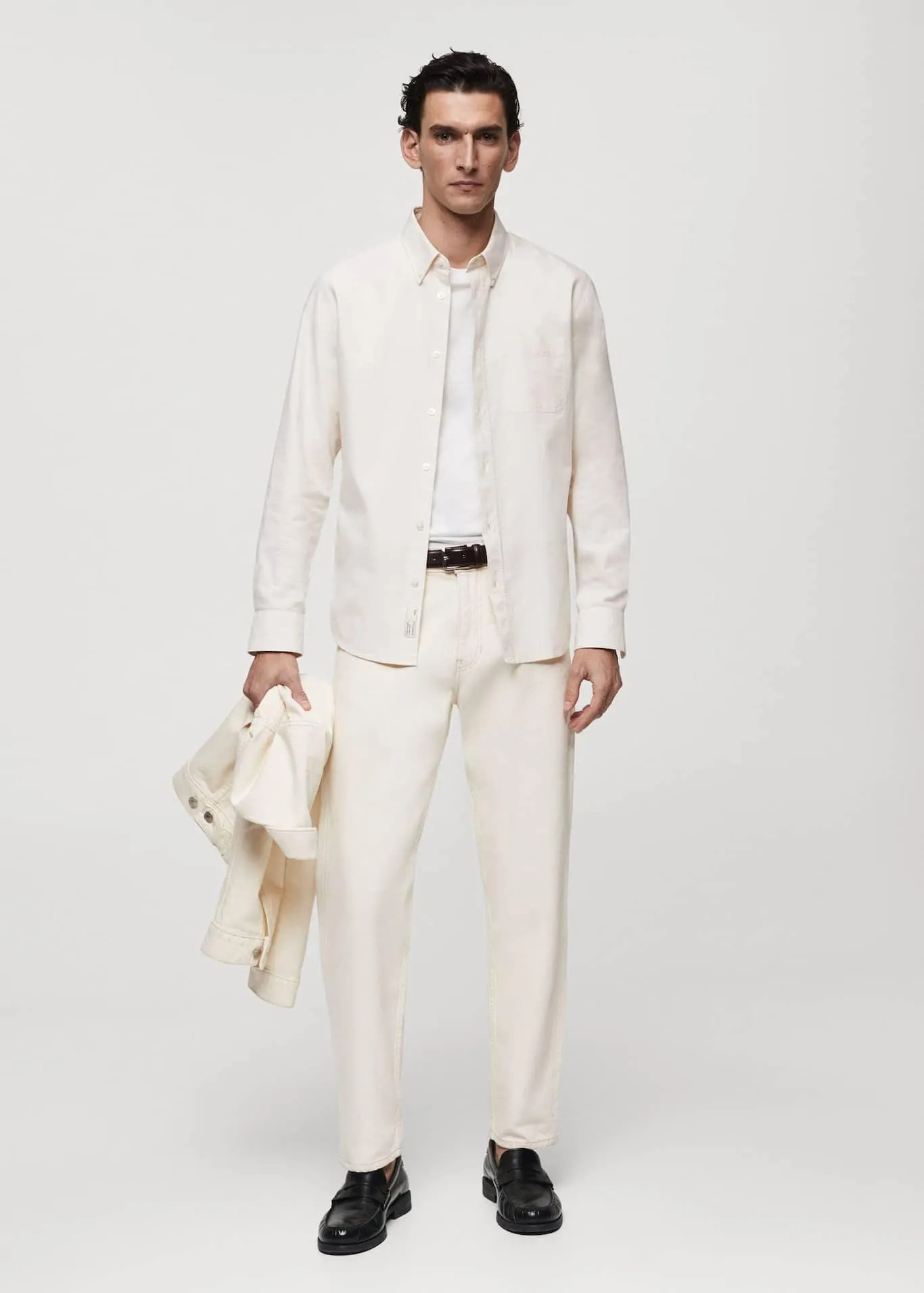 Bavlněná košile regular fit Oxford