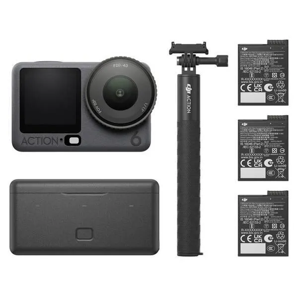Outdoorová kamera DJI Osmo Action 6 Adventure Combo (CP.OS.00000506.03) černá