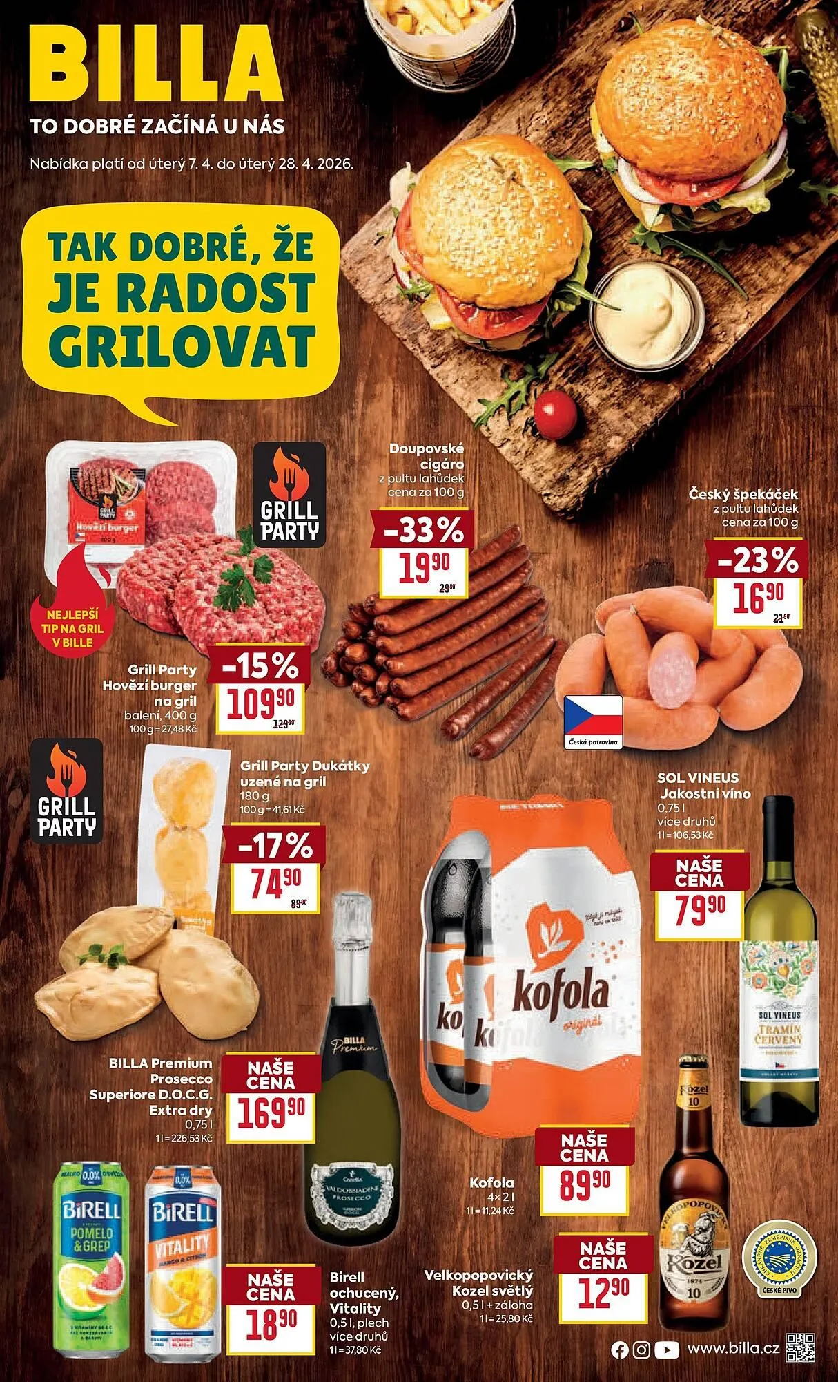 Billa leták - 7. dubna 28. dubna 2026 - Page 1