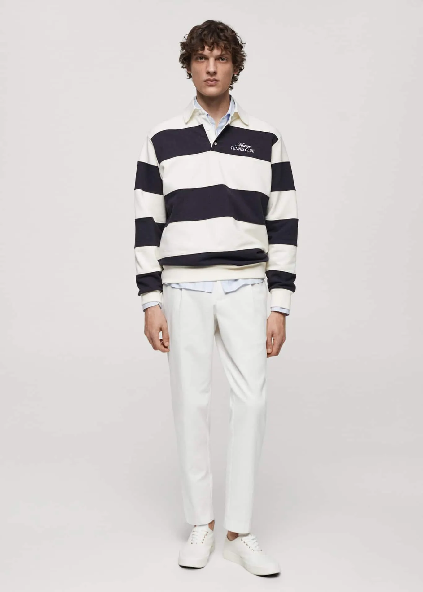 Bavlněné kalhoty se záševky a výšivkou