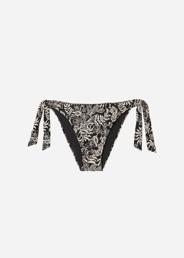 Slip Fiocchi Costume Botanic Black and White