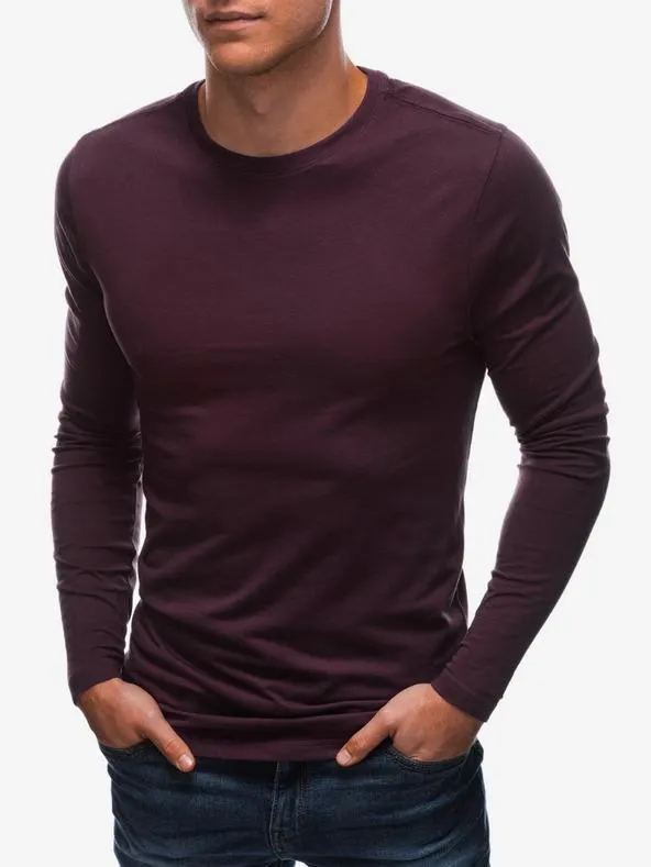 Vínové pánské basic tričko Edoti