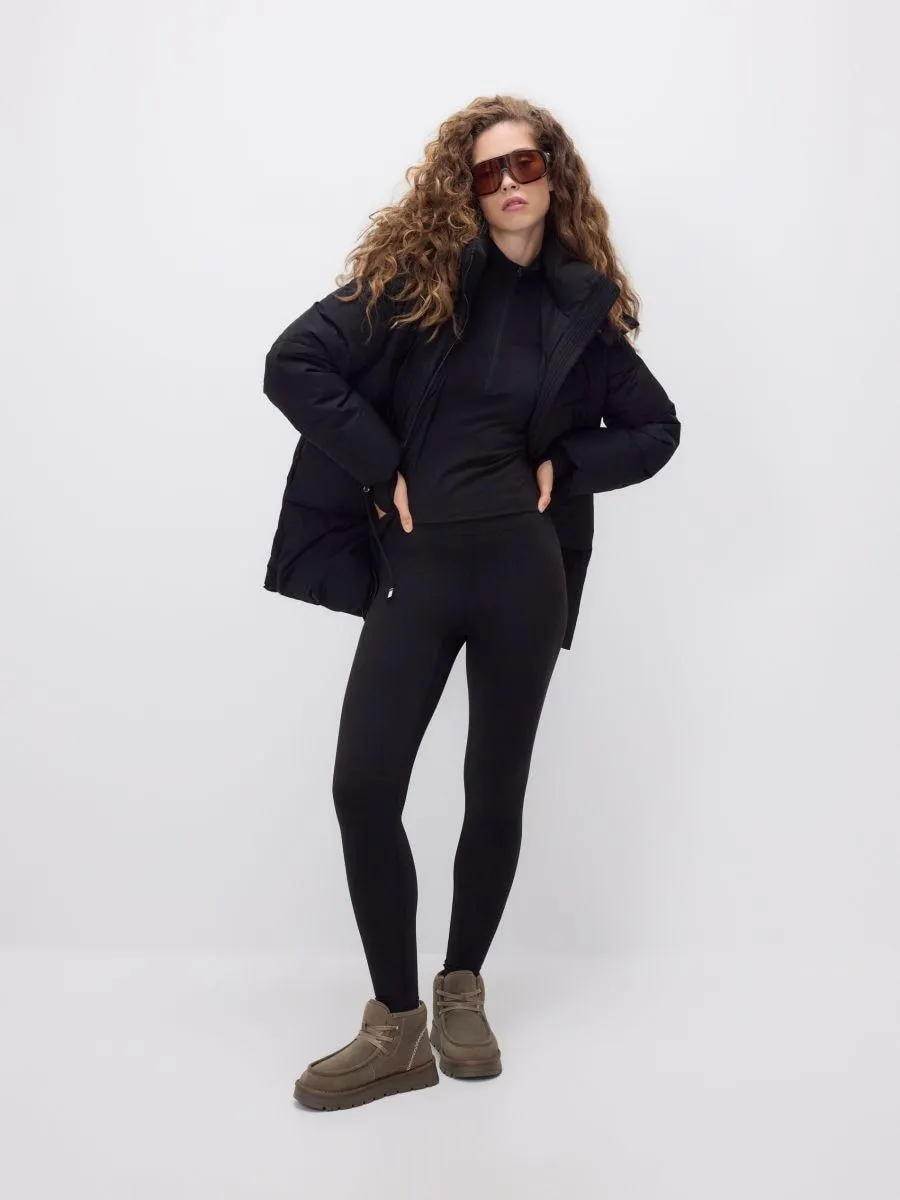 Prošívaná bunda s odepínací kapucí