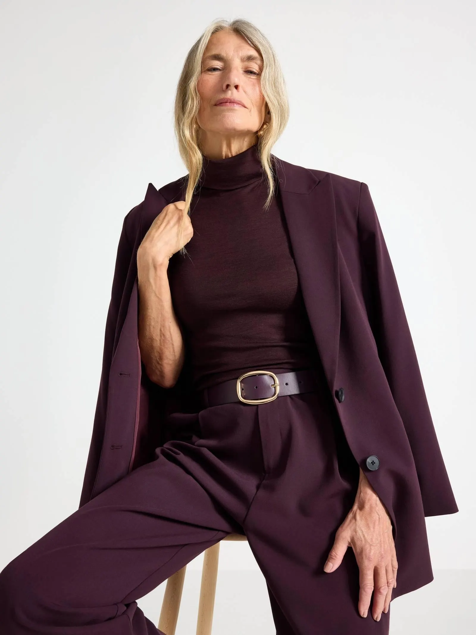 Rolák bez rukávů z vlny merino