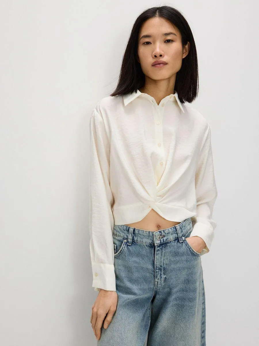 Hladká košile z modalu