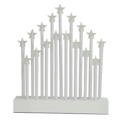 Vánoční LED elektrický svícen 17 svíček, 27,7 x 26 x 4 cm