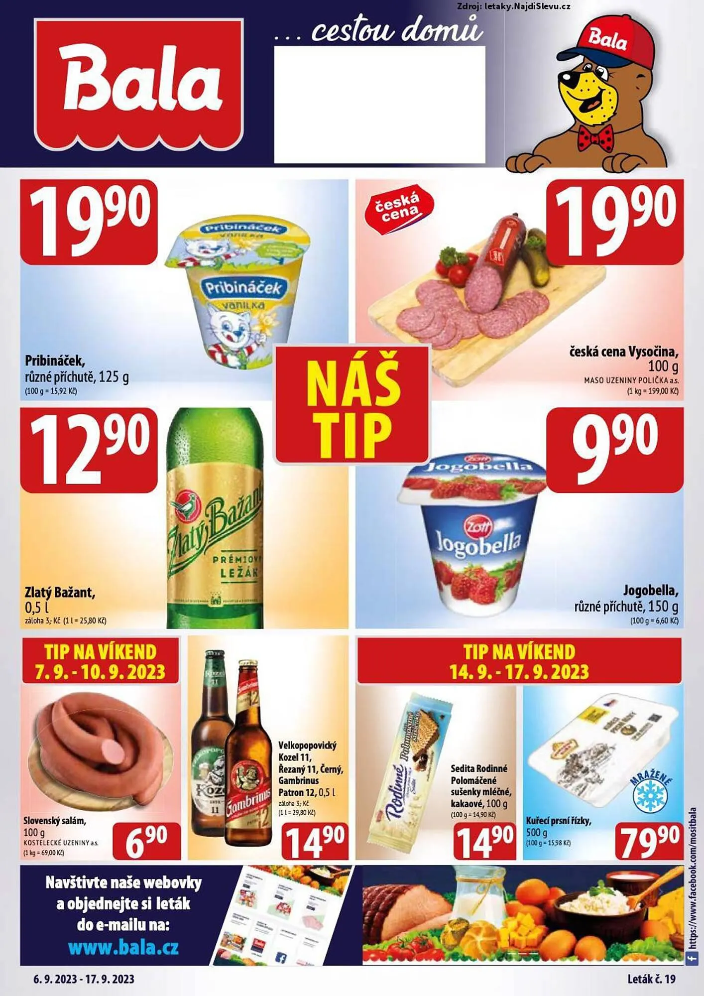 Bala leták - 6. září 18. září 2023 - Page 1