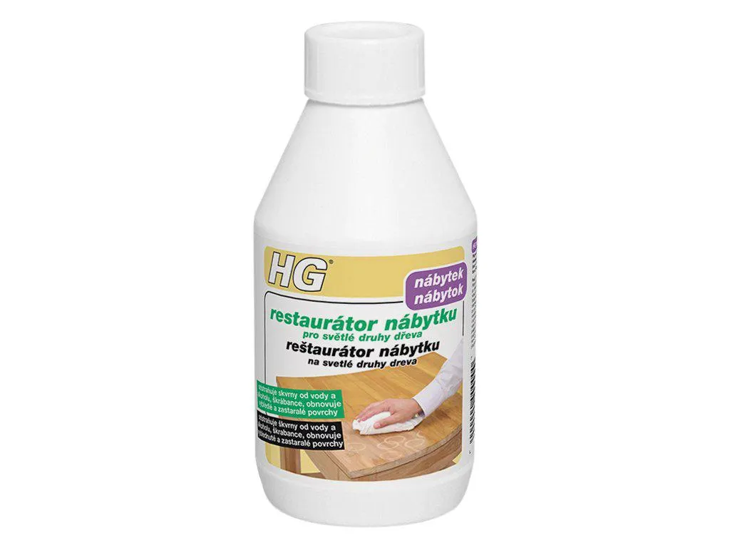 HG restaurátor nábytku na světlé druhy dřeva