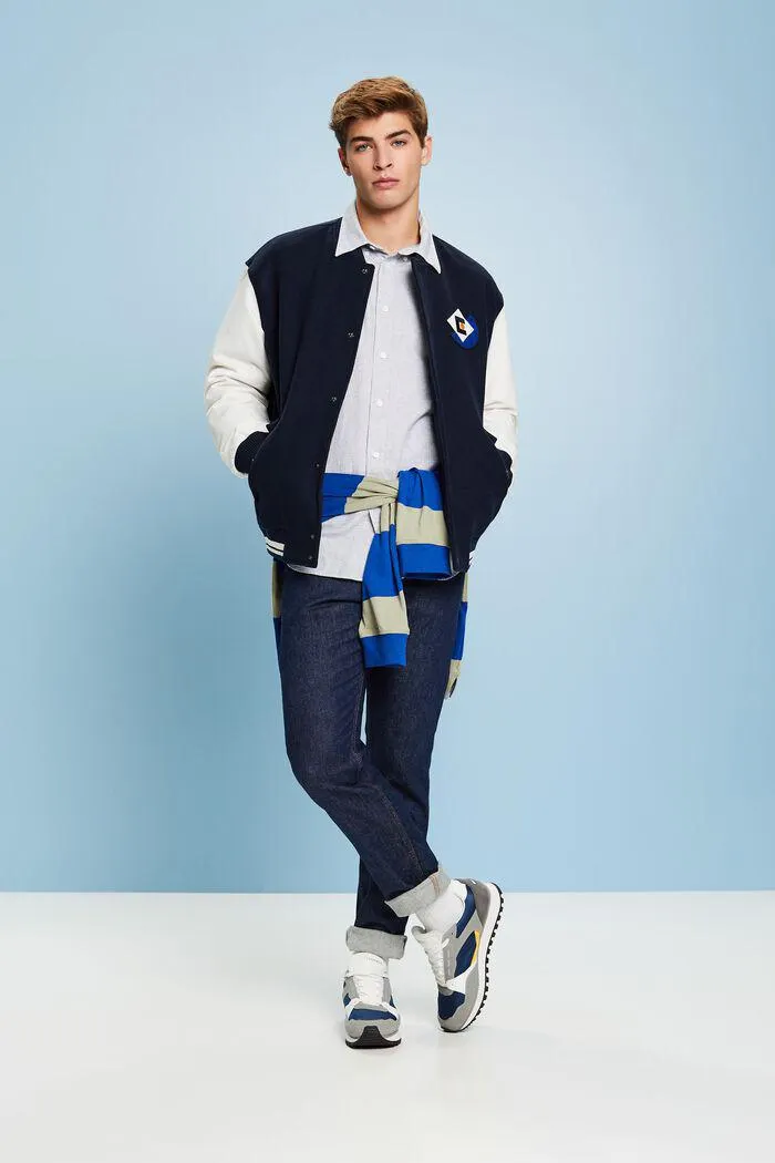 Mini camisa de cuadros de algodón de corte normal