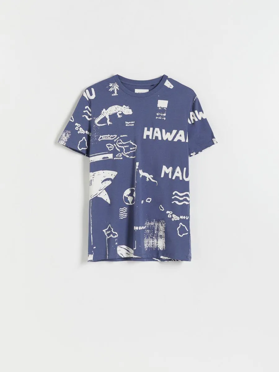 Tričko střihu regular s potiskem