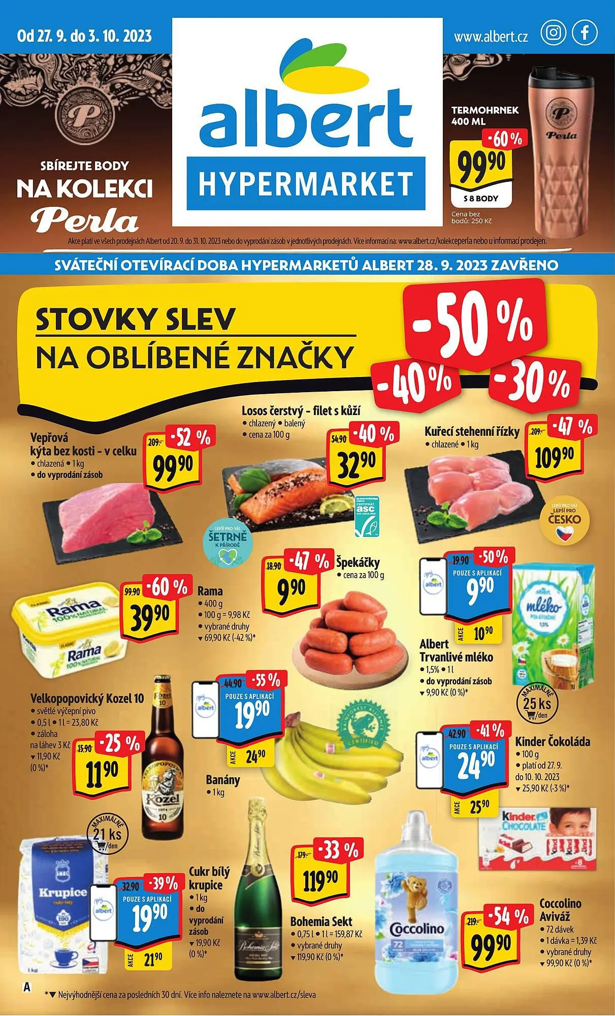 Albert Hypermarket leták - 27. září 3. října 2023 - Page 1