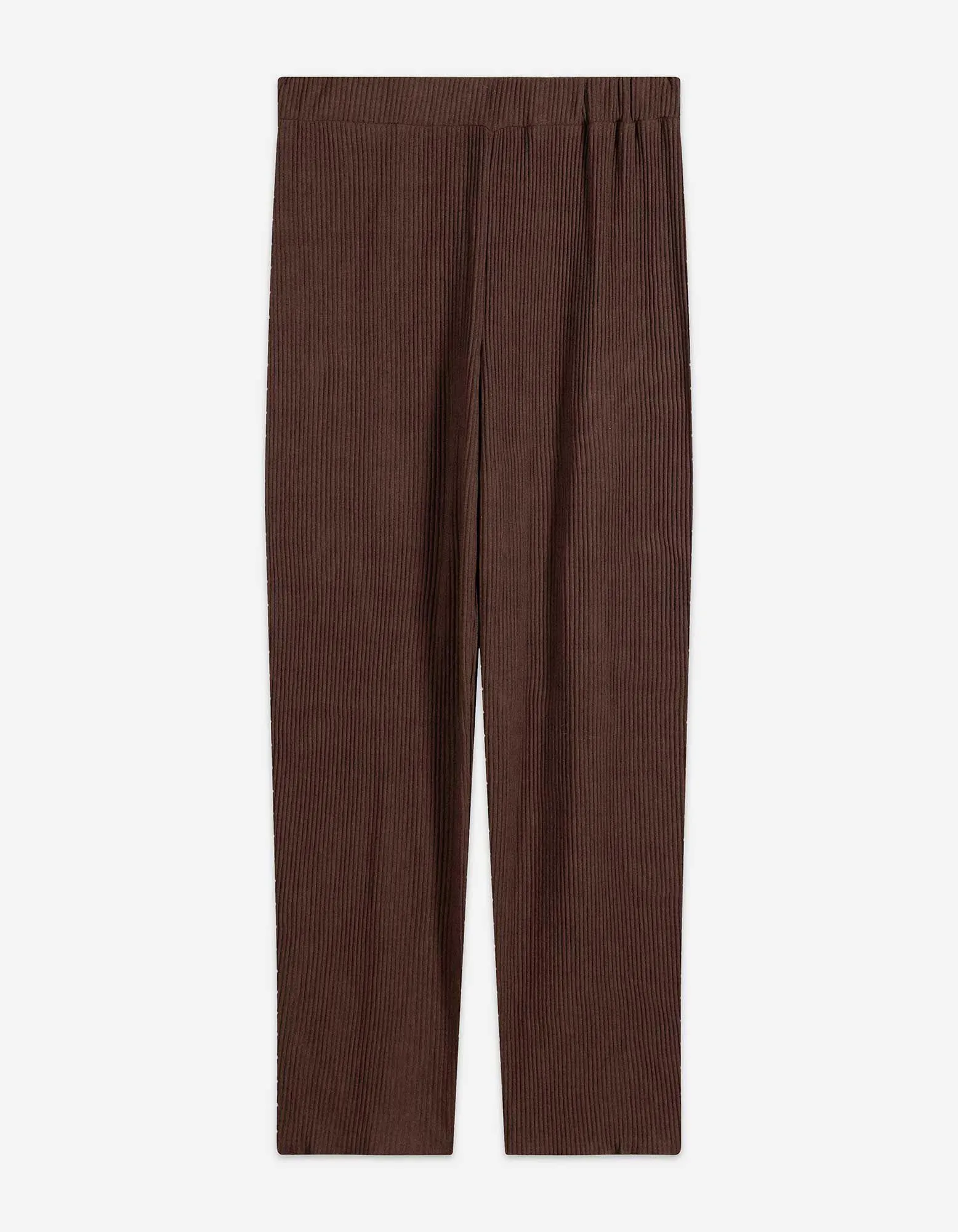 Kalhoty - Plissee - hneda