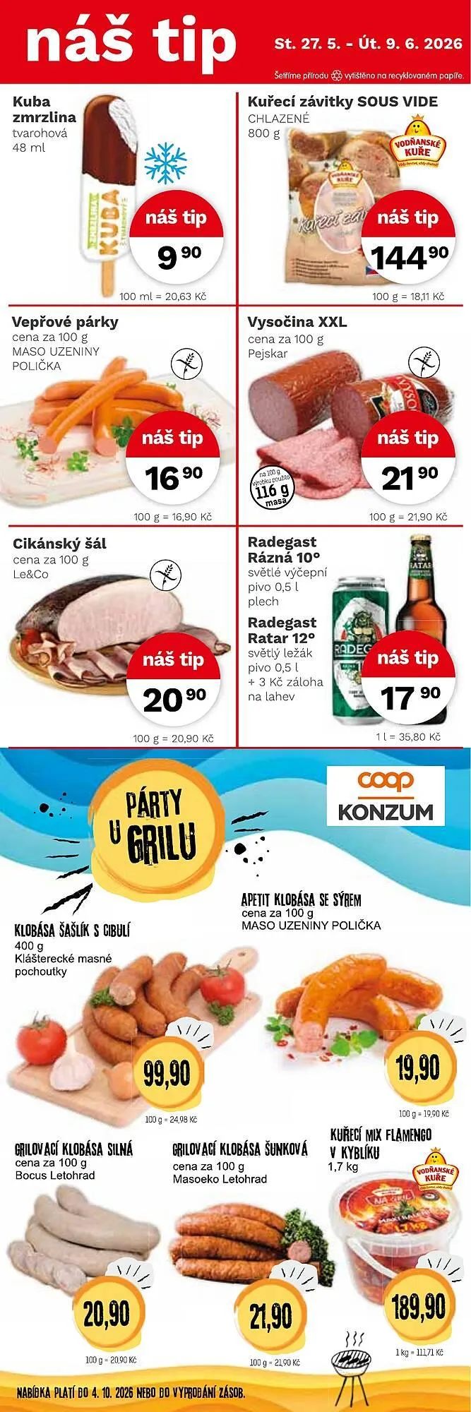 Konzum leták - 27. května 9. června 2026 - Page 4