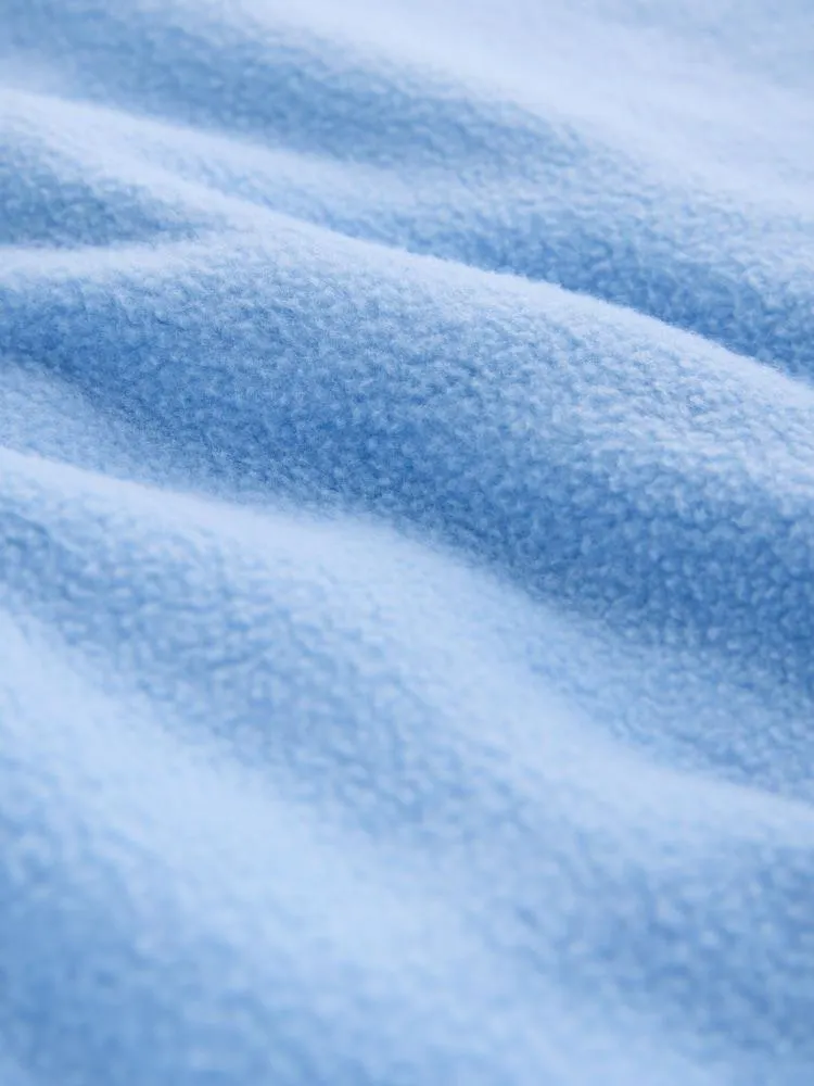 Modrá - Flísová bunda na zip s barevnými bloky