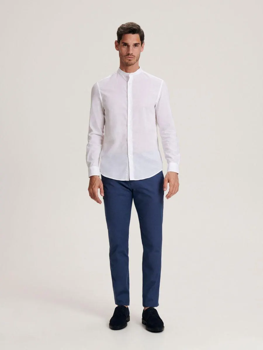 Košile střihu regular se stojáčkem