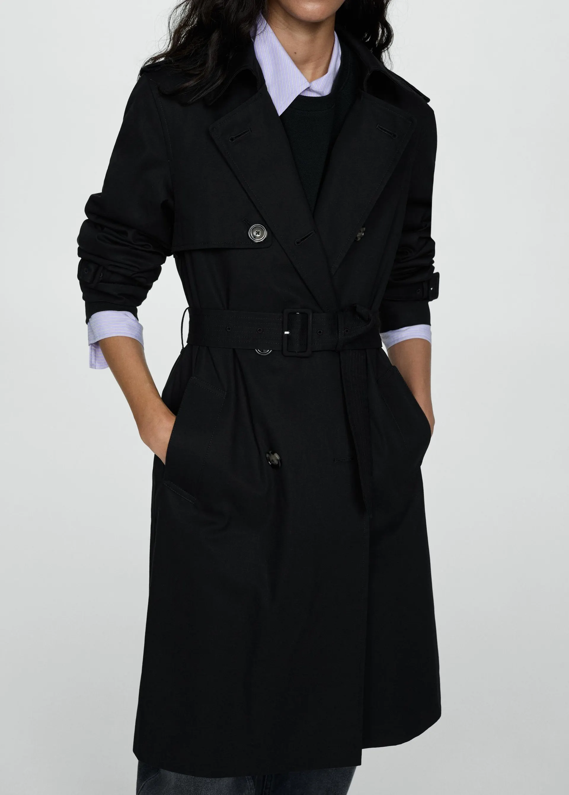 Classic trench coat with belt