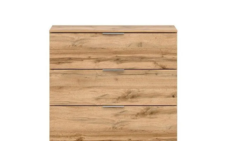 ZELE šuplíková komoda KOM3S, dub wotan