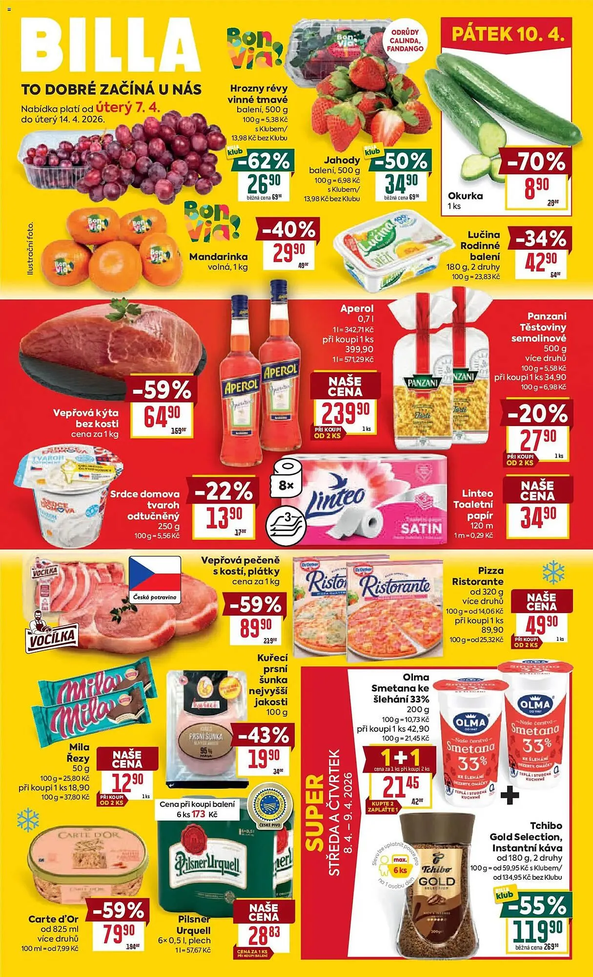 Billa leták - 7. dubna 14. dubna 2026 - Page 1