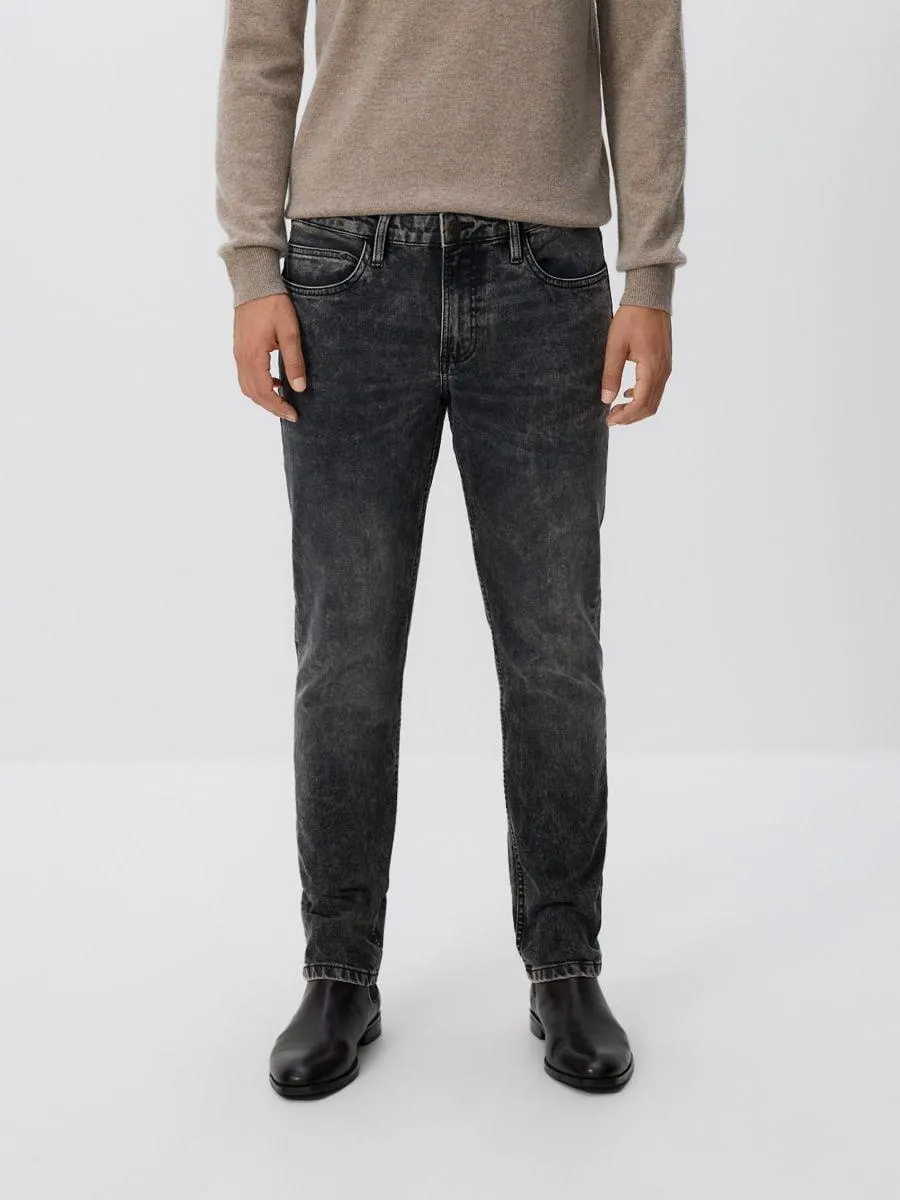 Džíny slim se sepraným efektem