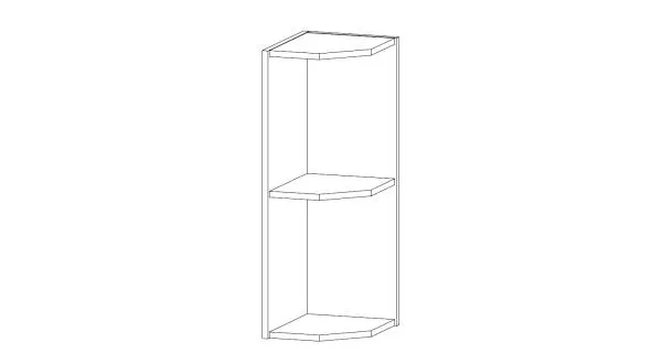 MISAEL horní policový regál G25PZ, korpus bílý