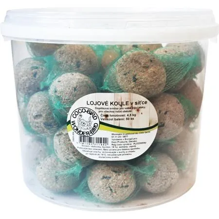 Lojové koule v síťce 50ks kbelík Kejo