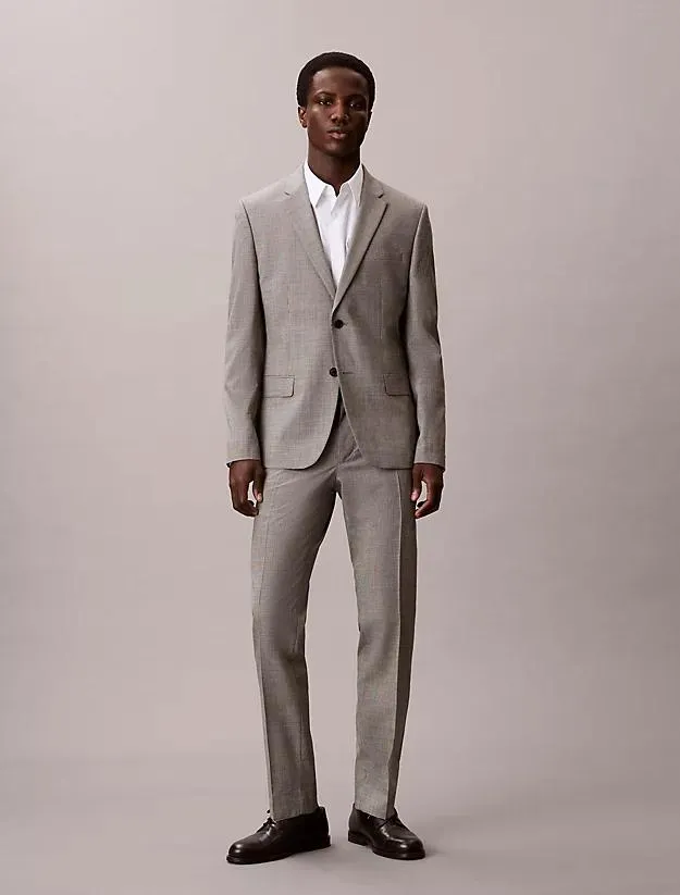 Houndstooth Slim Trousers