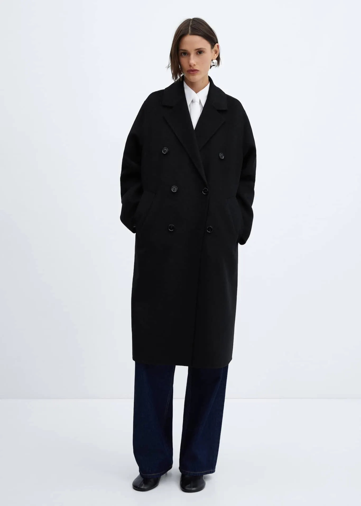 Παλτό μαλλί handmade oversize