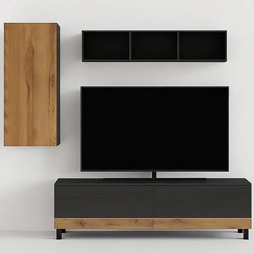 Obývací stěna SQUARE DANCE 2 dub/wenge