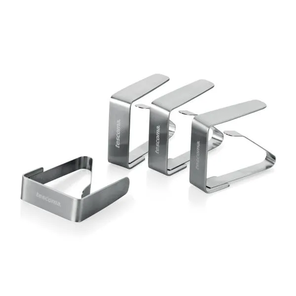 Spona na ubrus nerezová PRESTO, 4 ks