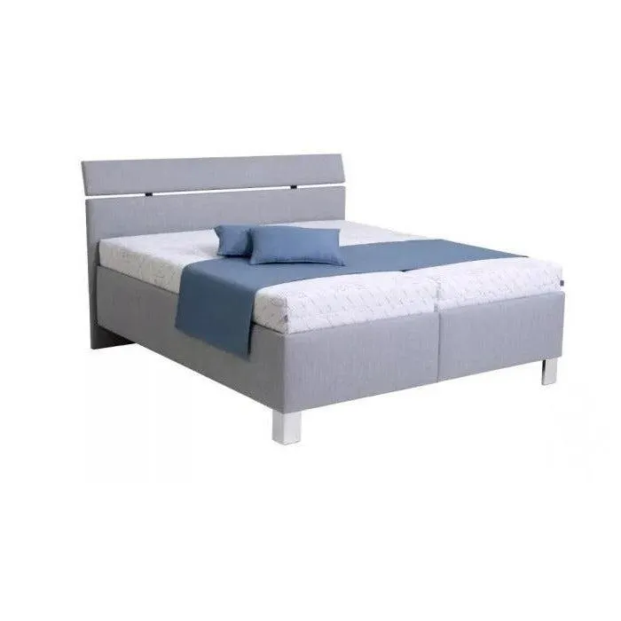 Čalouněná postel Anne 180x200, šedá, vč. matrace, pol. roštu, ÚP