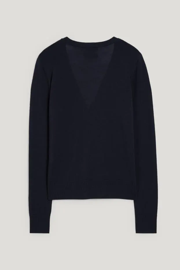 Pletený kardigan z vlny merino