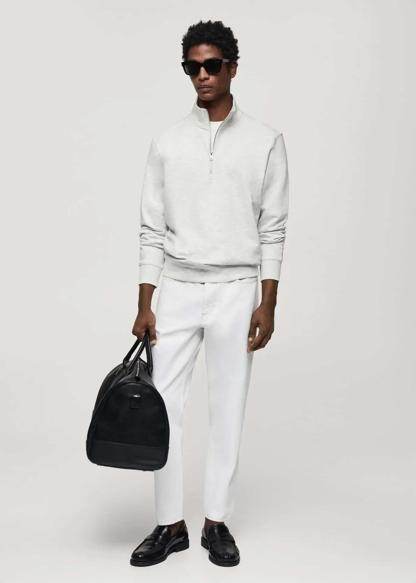 Bavlněná mikina se zipem