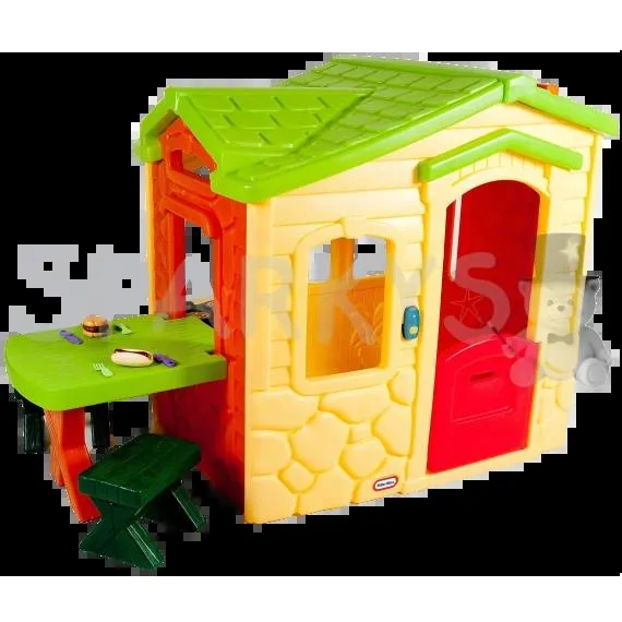 Little Tikes Domek s piknikovým stolem Natural