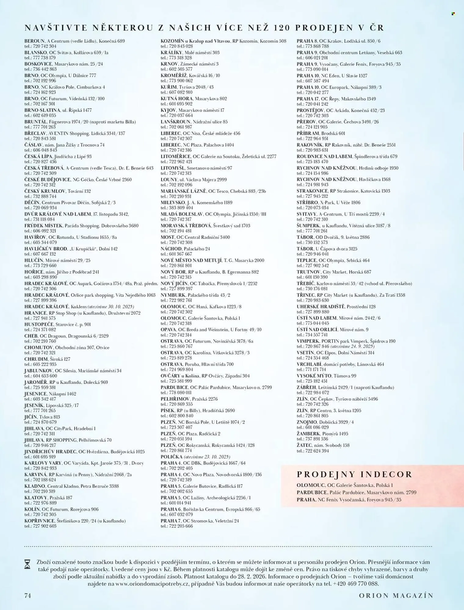 Orion leták - 23. září 28. února 2026 - Page 74