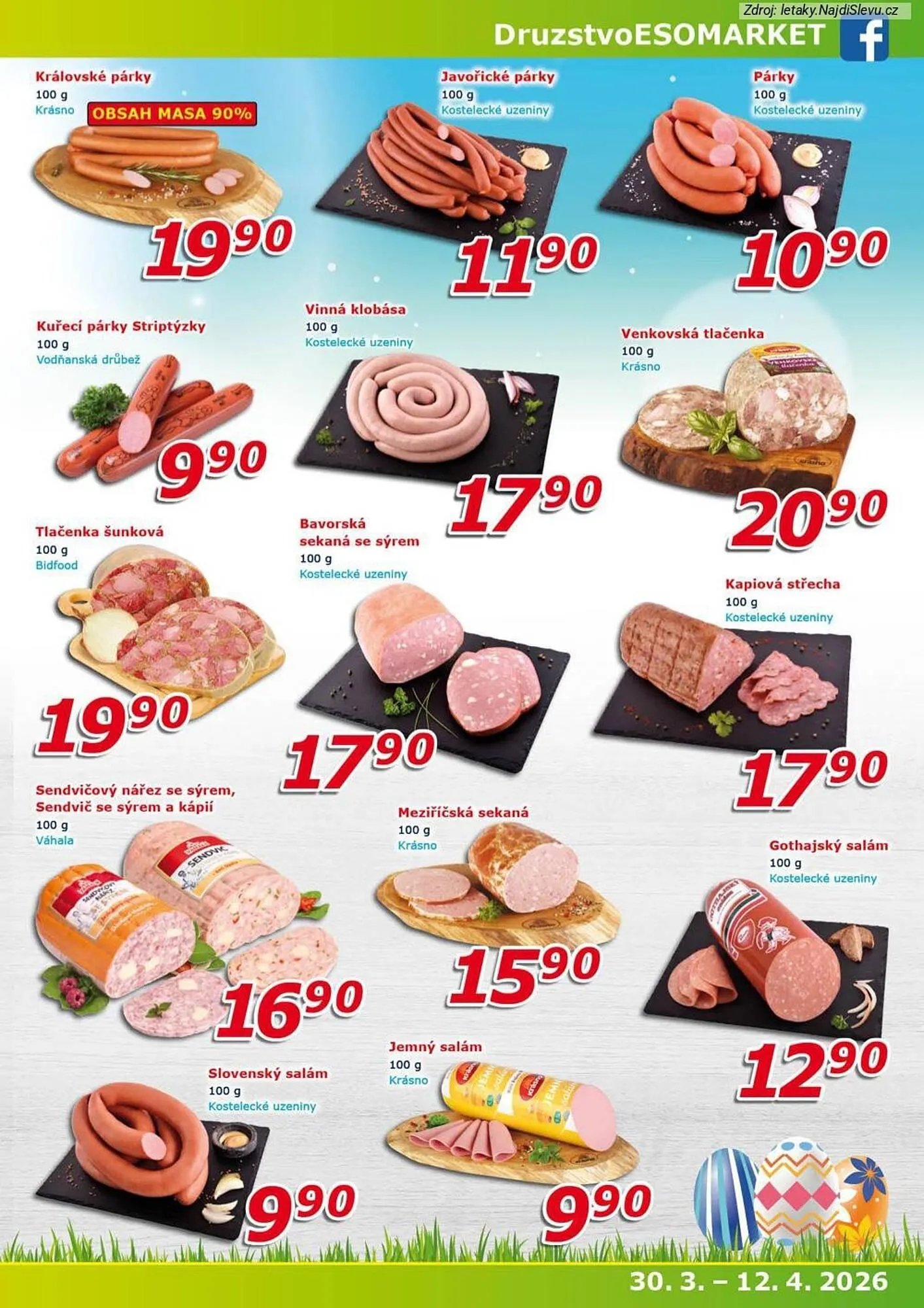 ESO MARKET leták - 1. dubna 7. dubna 2026 - Page 3