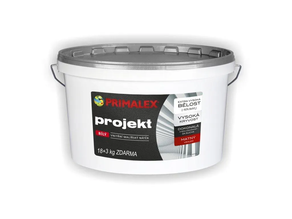 Primalex Projekt 18+3kg bílá malířská barva