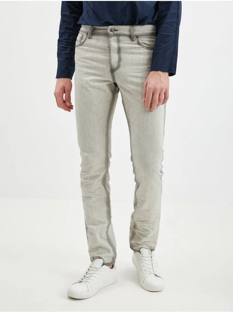 Světle šedé pánské slim fit džíny Diesel