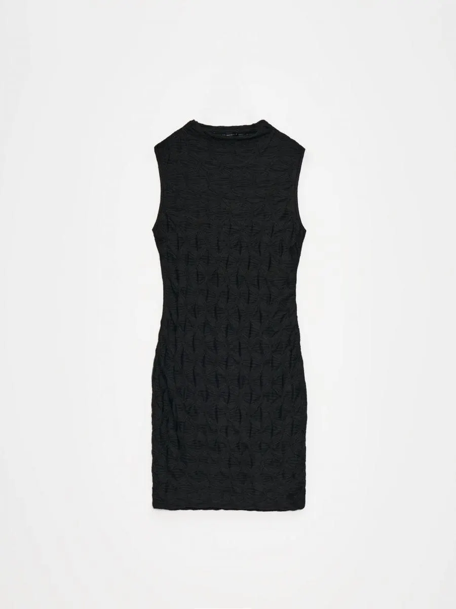 Rochie mini din tricot structurat