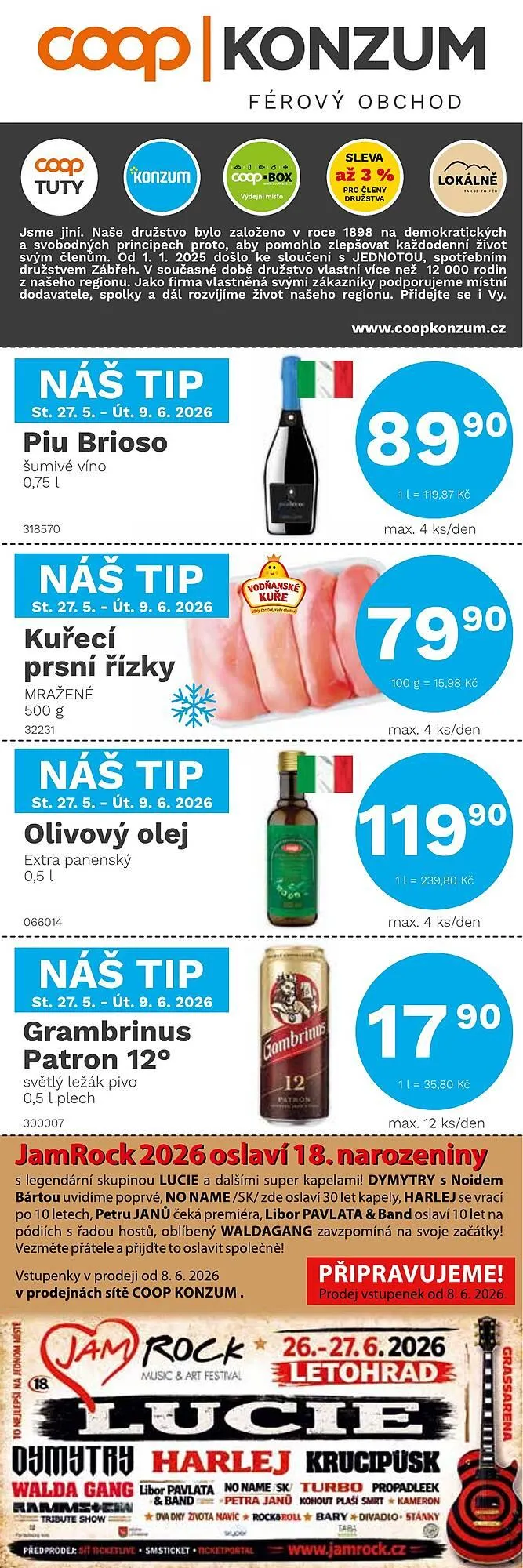 Konzum leták - 1