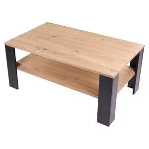 CALVERT, dub artisan/černá Konferenční stolek