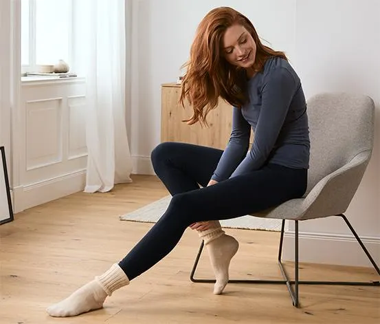 Hebké legíny, tmavě modré