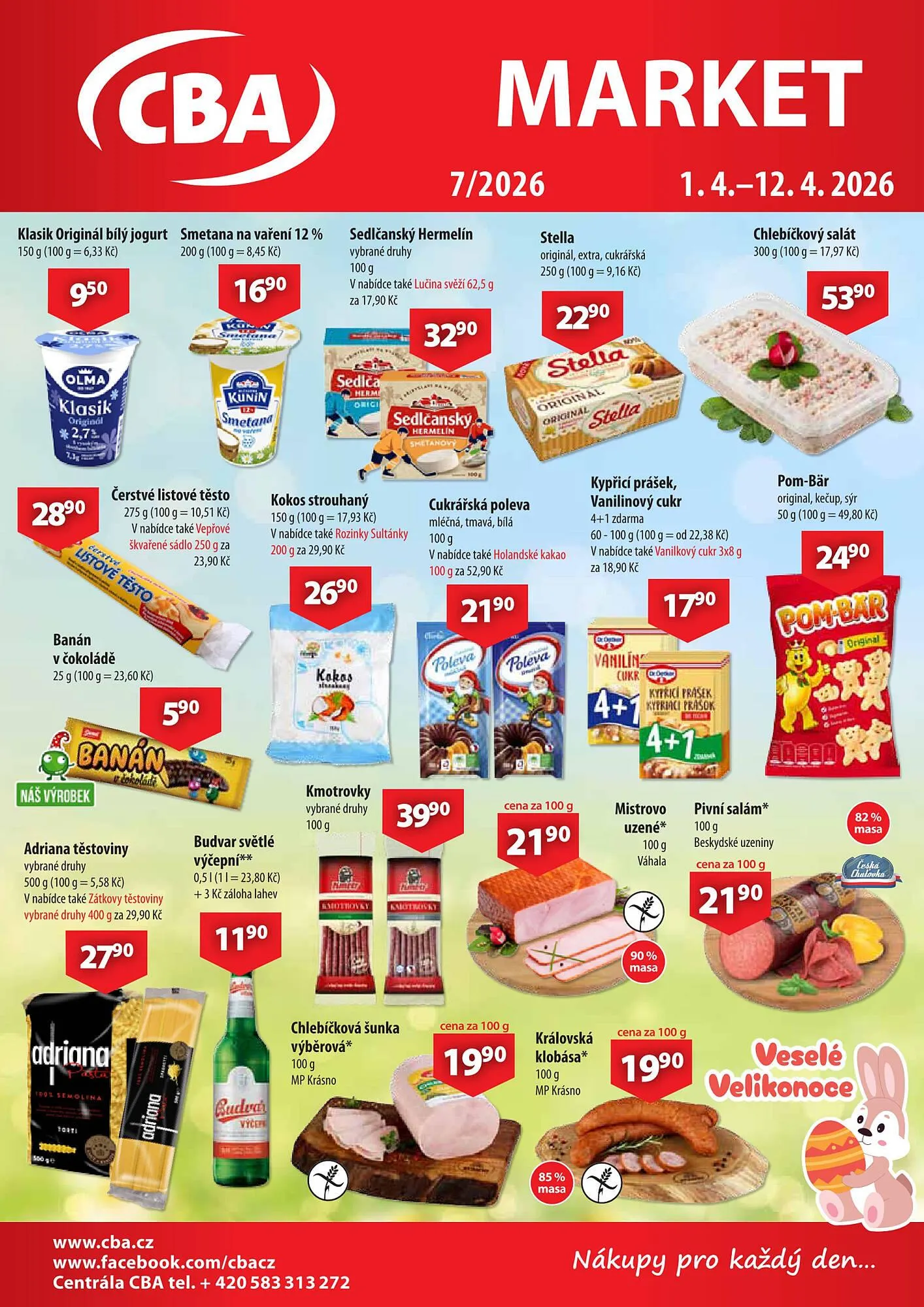 CBA leták - 1. dubna 12. dubna 2026 - Page 1
