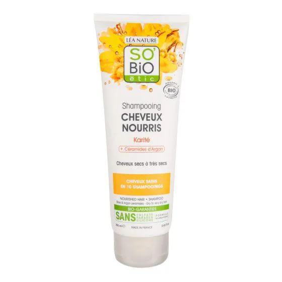 Šampon jemný výživný s karité a arganovými ceramidy 250 ml BIO SO’BiO étic