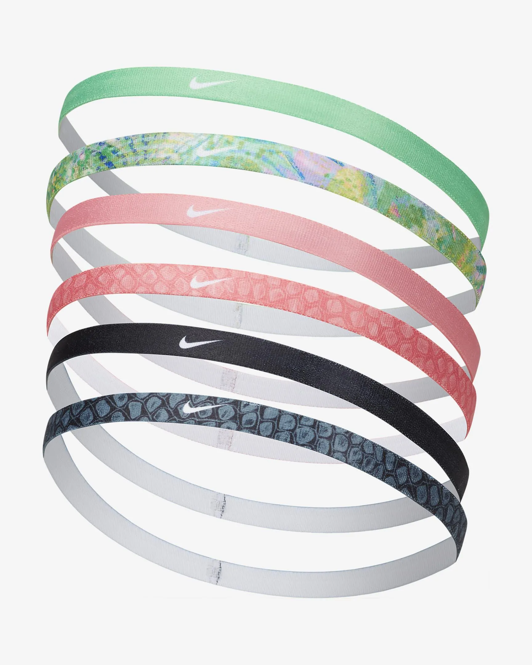 Fitas para o cabelo estampadas (conjunto de 6)